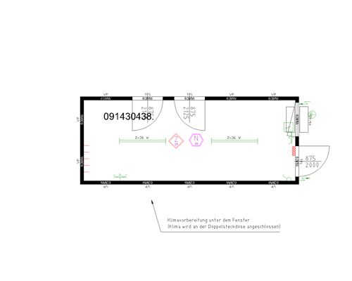 20' Portable office container CLASSIC Line - CONTAINEX (LV)